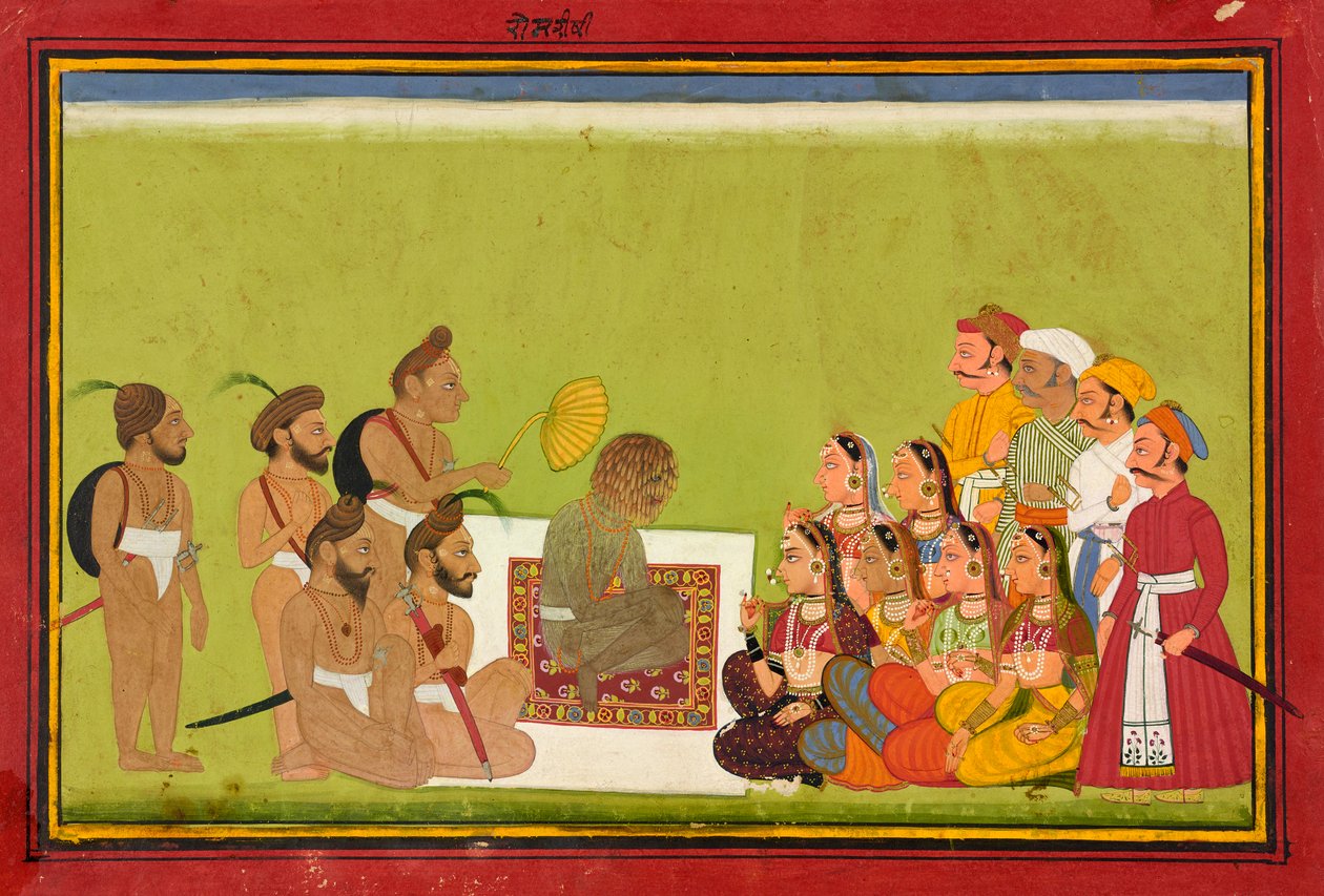 Une audience avec Rom Rishi, vers 1700-1725 - Unbekannt