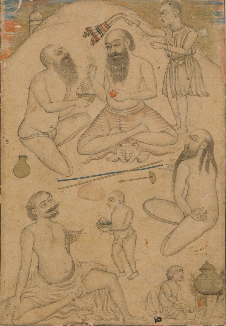 Un campement de yogis, vers 1660 - Unbekannt