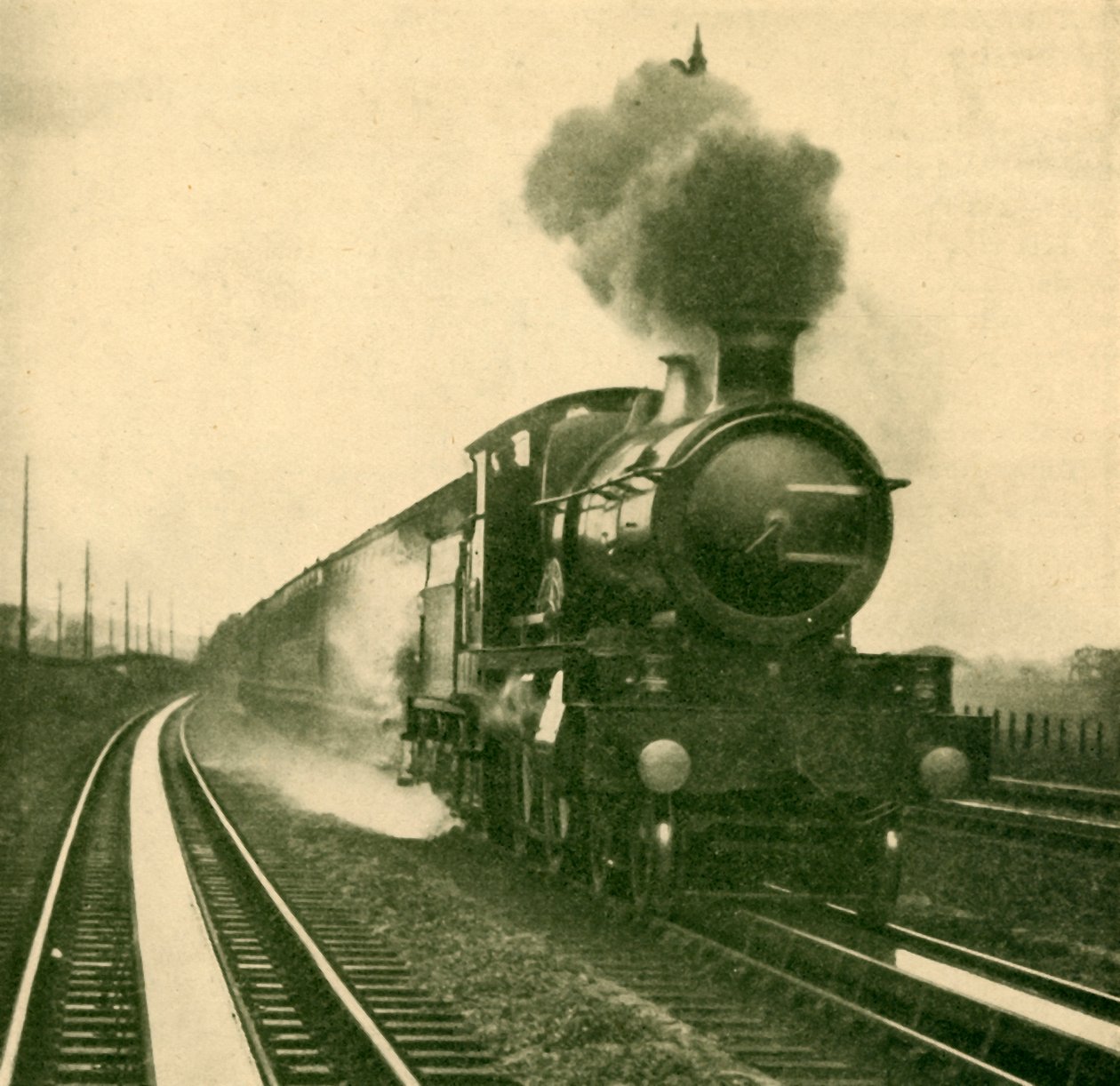 Une locomotive de la classe Star prenant de l