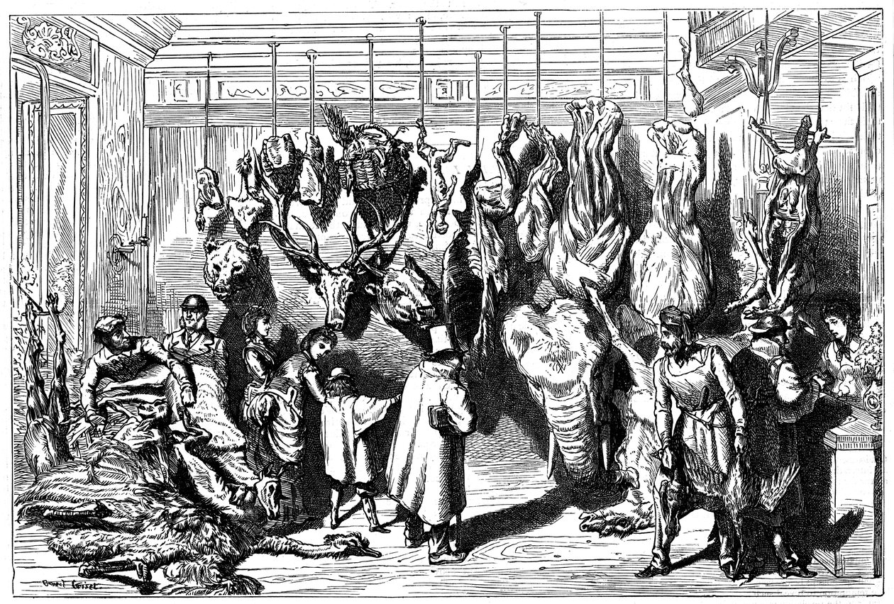 Un boucher anglais, Boulevard Haussmann, Paris, 1871 - Unbekannt