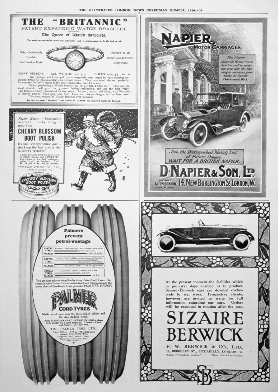 Une page de publicité dans l