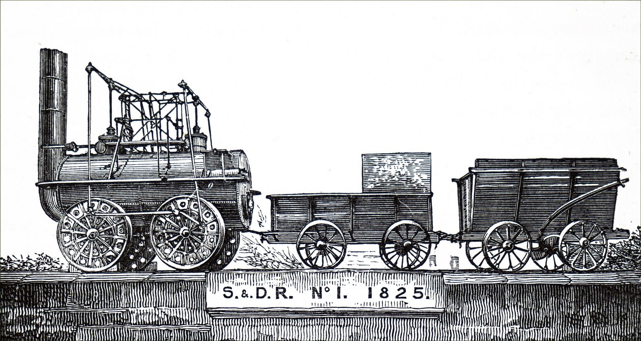 Une locomotive construite par George Stephenson - Unbekannt