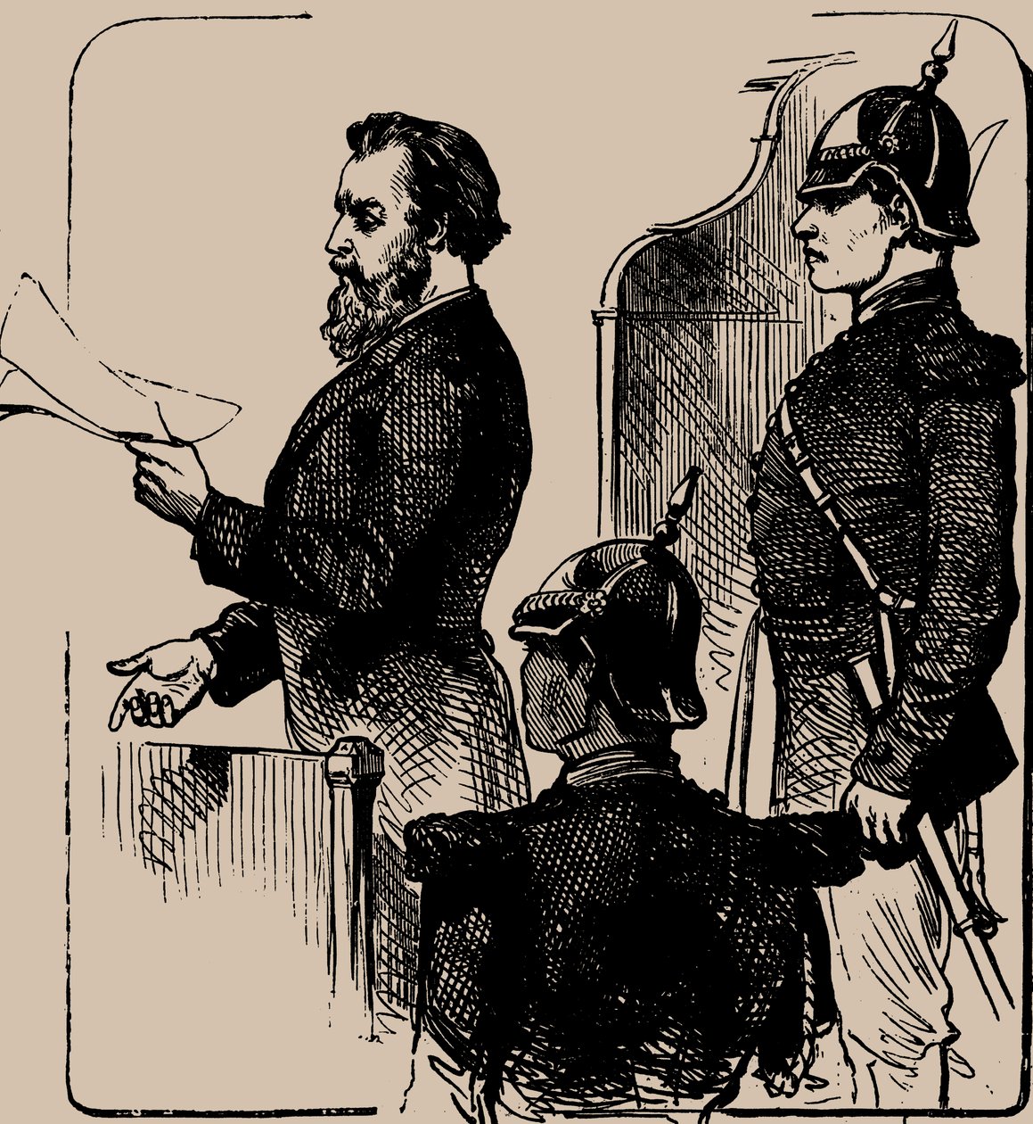 Andrei Zhelyabov devant le tribunal, 1881 - Unbekannt