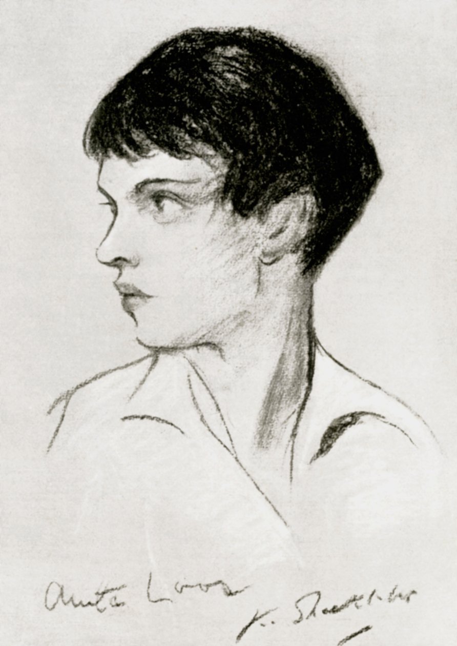 Anita Loos 1888-1981, scénariste, dramaturge et auteure américaine, début du 20e siècle - Unbekannt