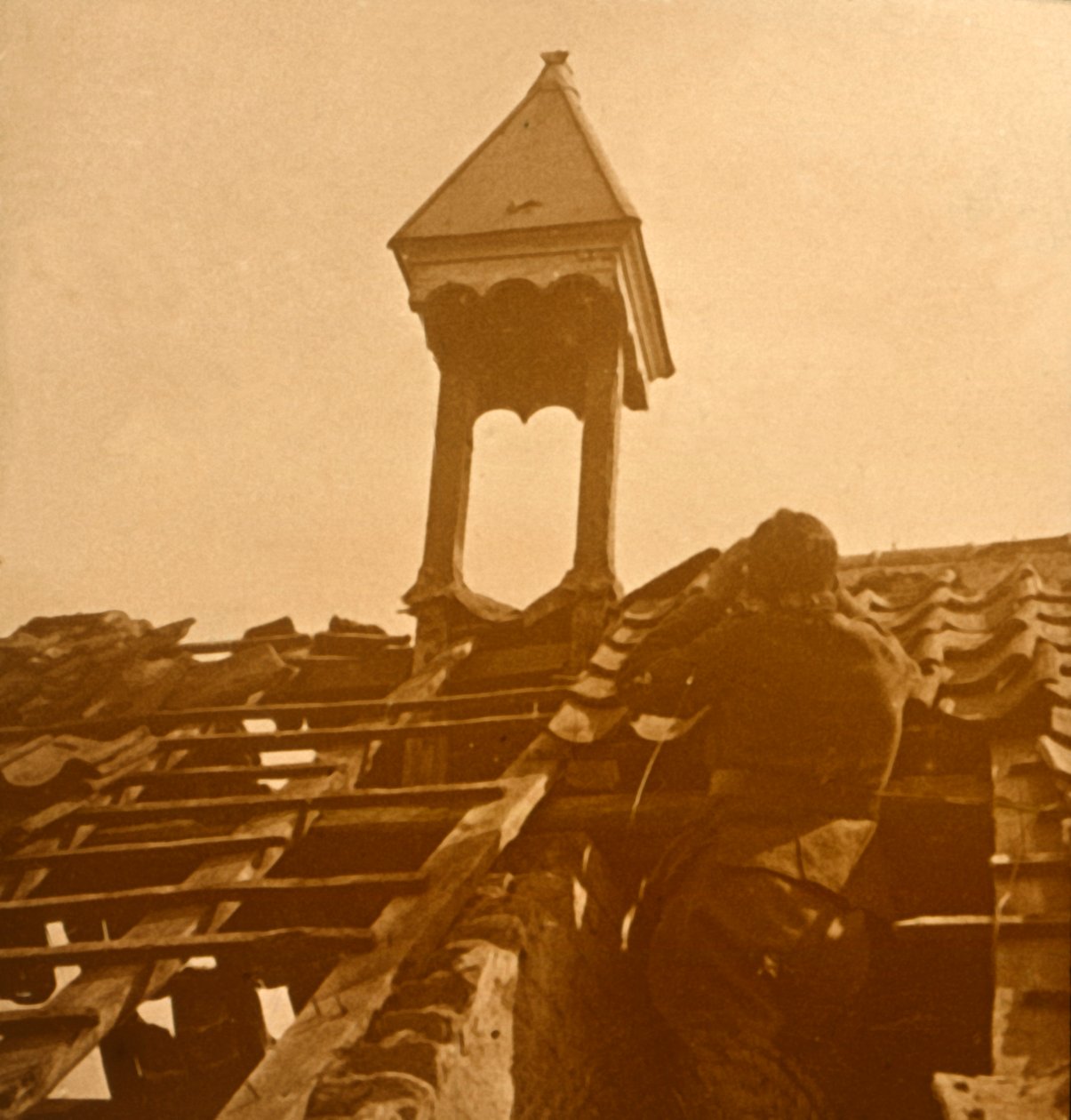 Tir antiaérien, ligne de front, vers 1914-1918 - Unbekannt