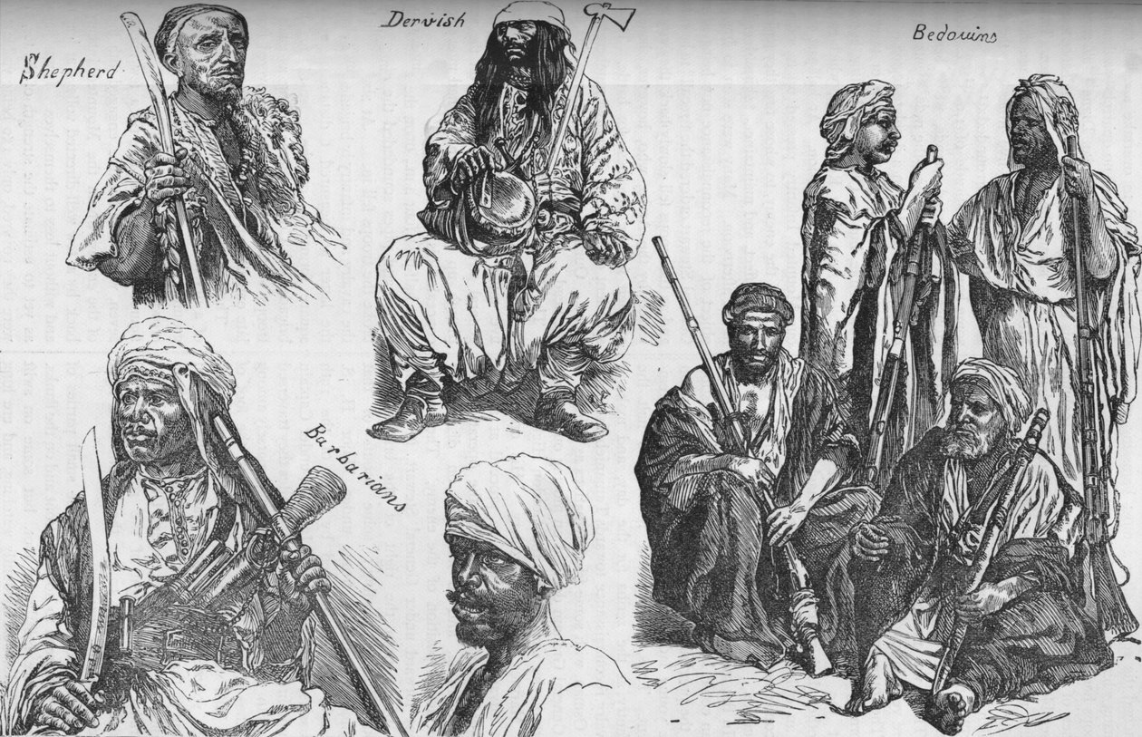 Arabes du Soudan, vers 1881-85 - Unbekannt