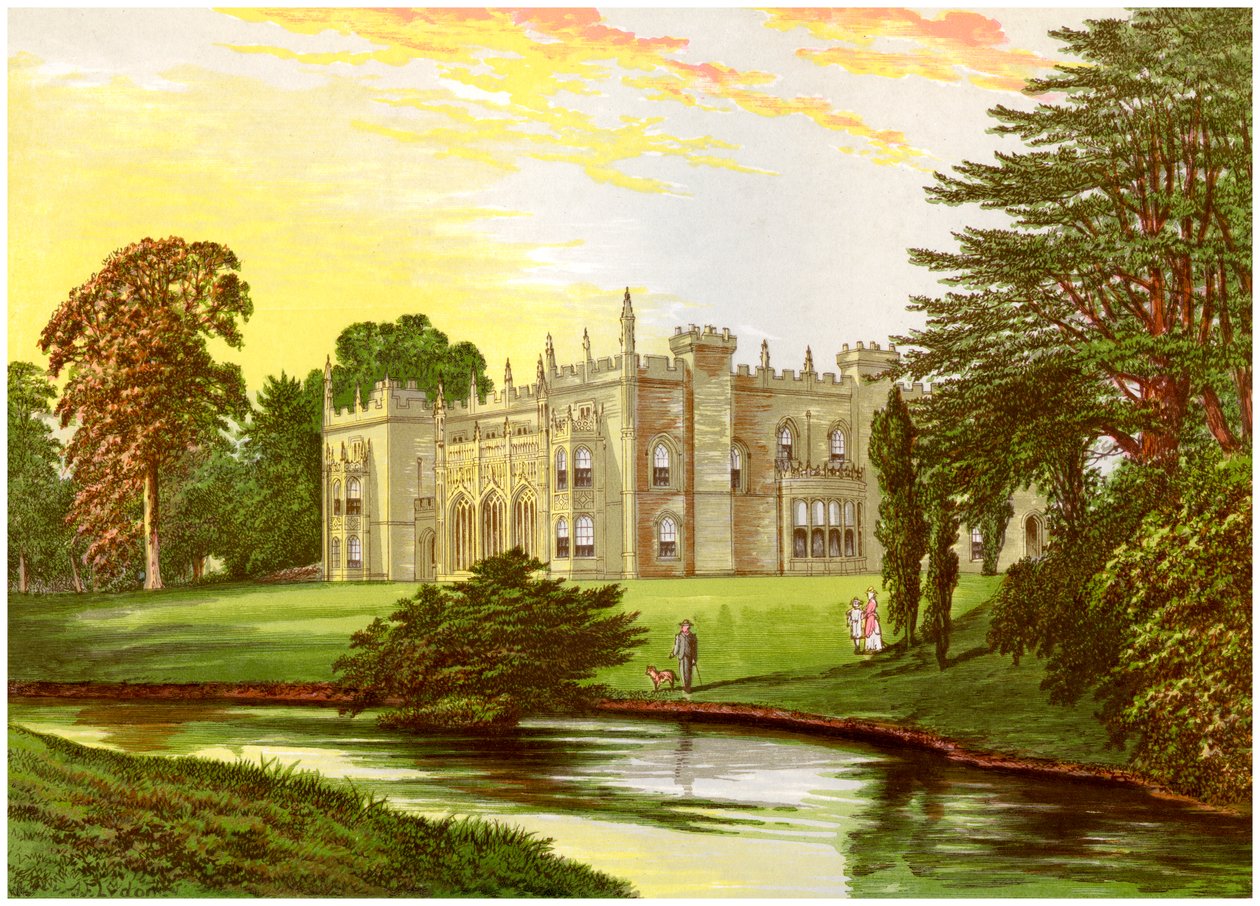 Arbury Hall, Warwickshire, maison de la famille Newdegate, vers 1880 - Unbekannt