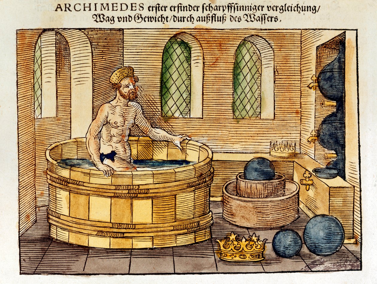 Archimède dans son bain, 1547 - Unbekannt