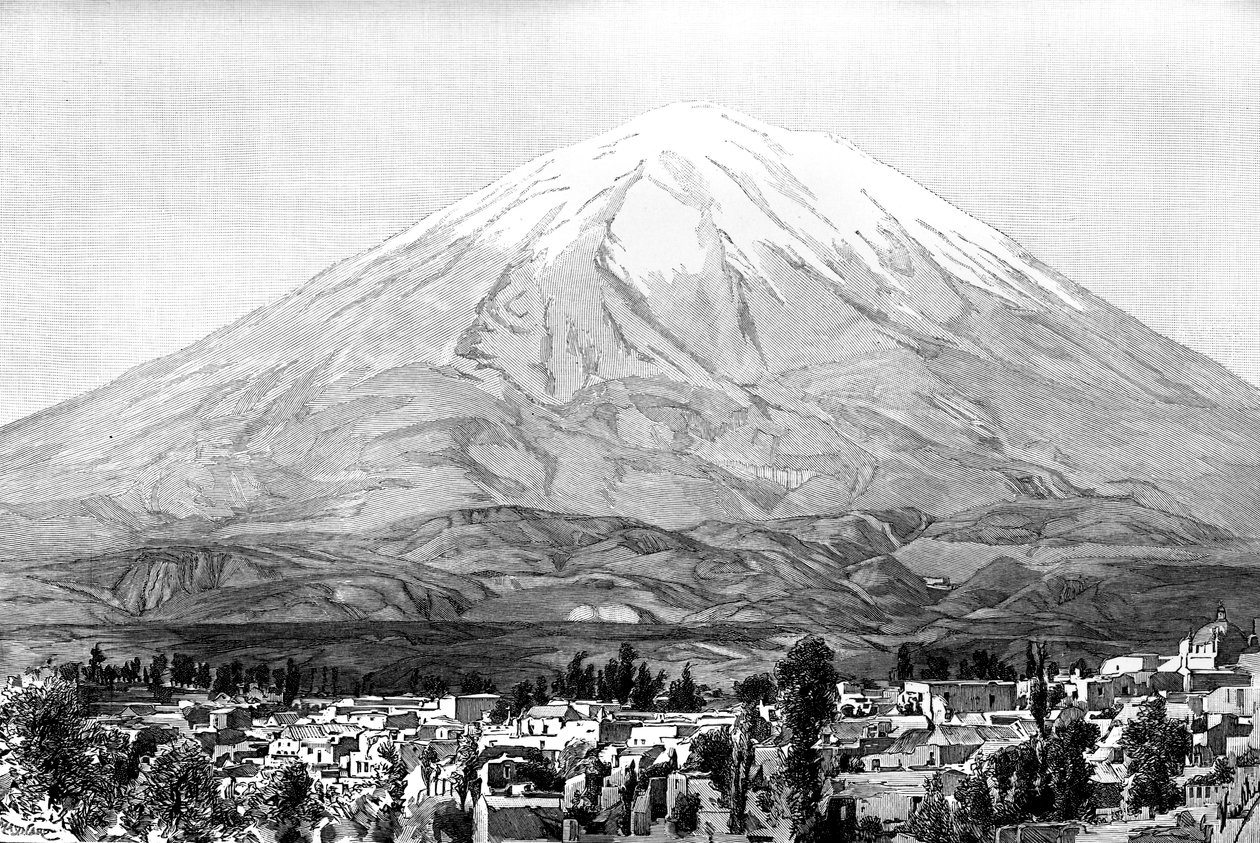 Arequipa et le mont Misti, Pérou, 1895 - Unbekannt