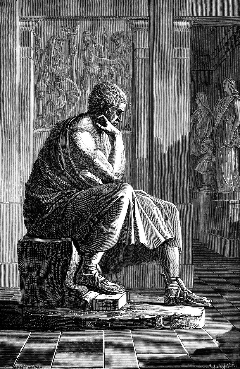Aristote 384-322 av. J.-C., philosophe et scientifique grec ancien - Unbekannt