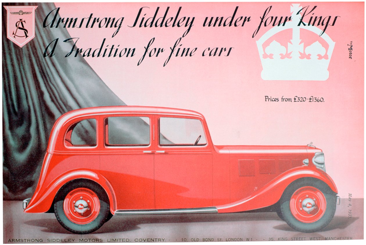 Publicité pour Armstrong Siddeley Motors - Unbekannt