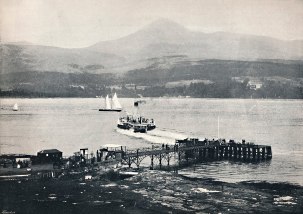 Arran - Brodick Pier et Goatfell, 1895 - Unbekannt