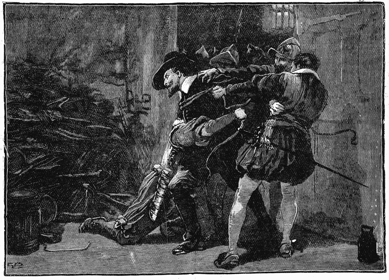 Arrestation de Guy Fawkes dans les caves du Parlement, 1605 - Unbekannt