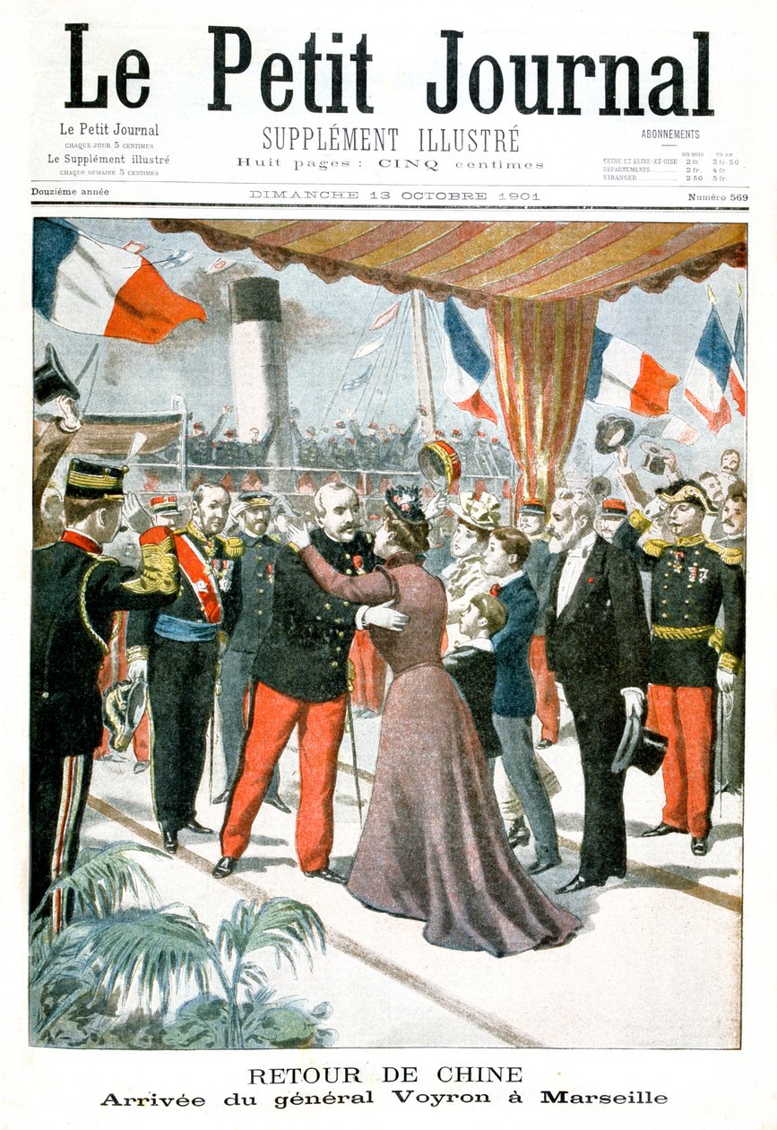 Arrivée du général Voyron à Marseille à son retour de Chine, 1901 - Unbekannt