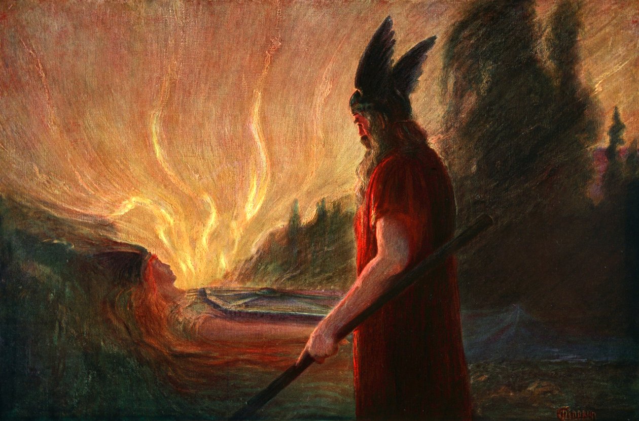 Alors que les flammes montent, Wotan part, 1906 - Unbekannt
