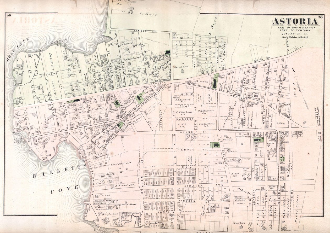 Astoria, partie de Long Island City, ville de Newtown, Queens, Co. L.I - Unbekannt