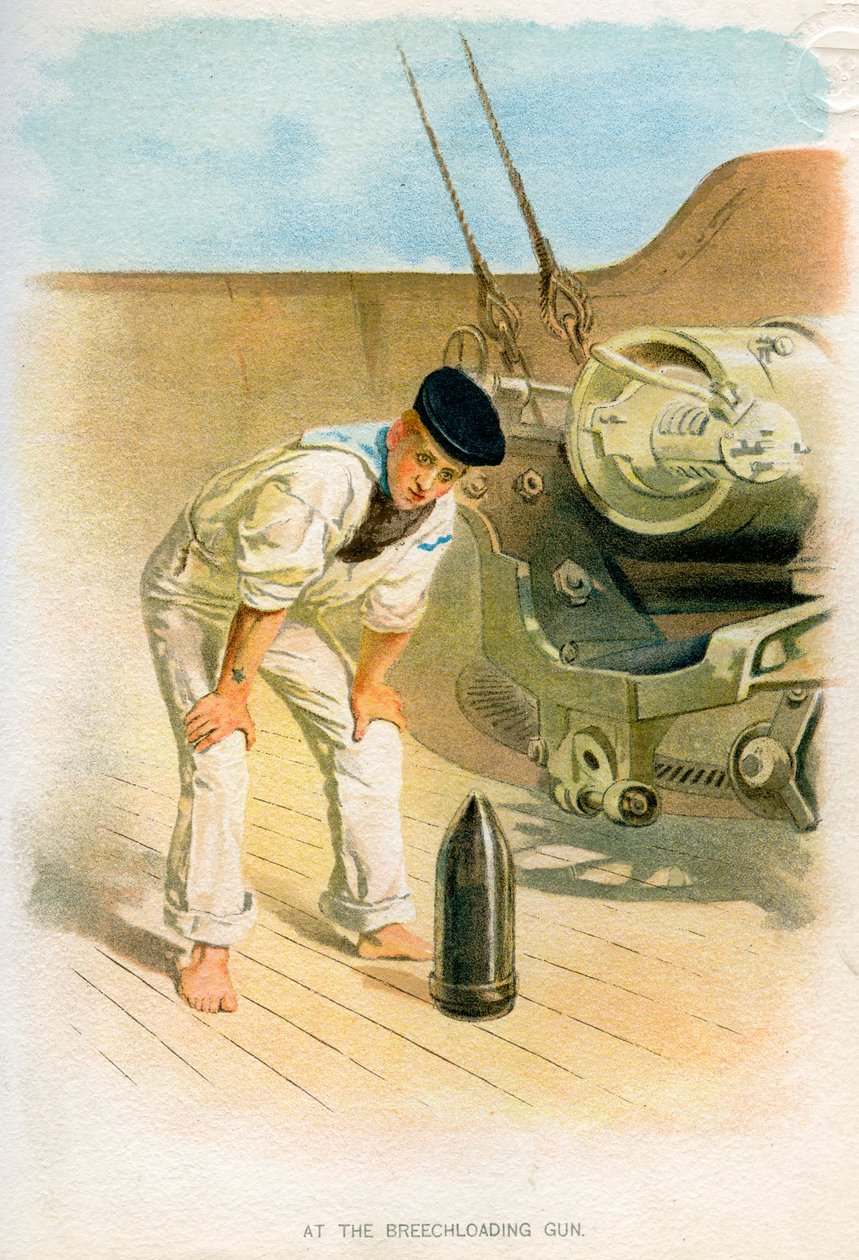 Au canon à chargement par la culasse, vers 1890-1893 - Unbekannt