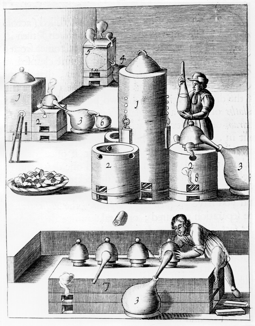 Athanor ou Slow Harry, un four auto-alimenté maintenant une température constante, 1683 - Unbekannt