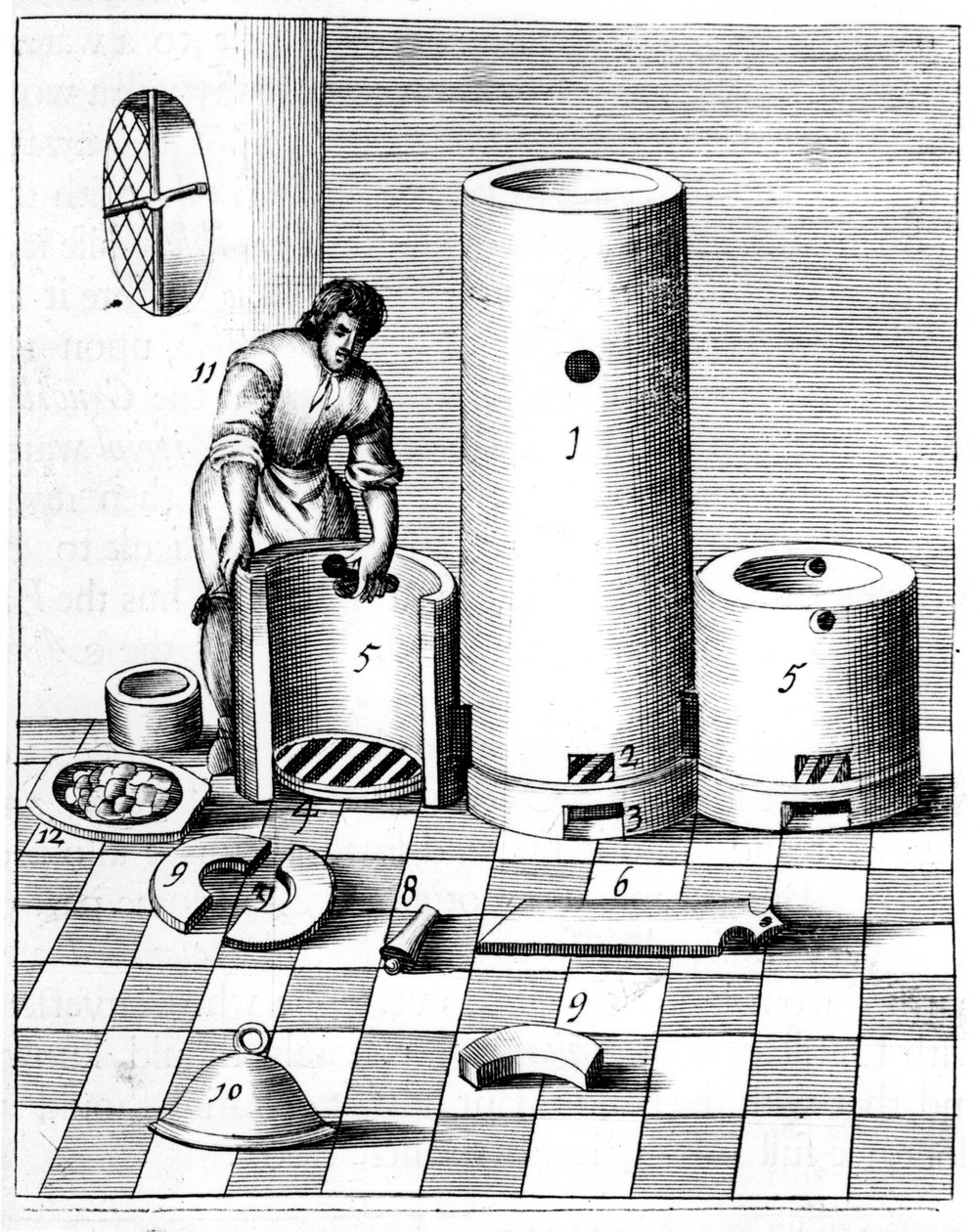 Athanor ou Harry le Lent, un four auto-alimenté maintenant une température constante, 1683 - Unbekannt