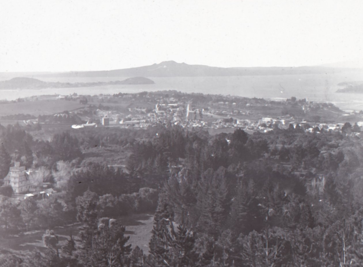 Auckland, depuis Mount Eden, fin 19e-début 20e siècle - Unbekannt