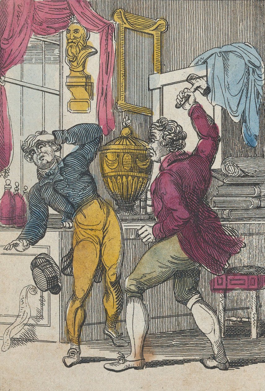 Commissaire-priseur et avocat, commissaire-priseur adjugé un mauvais lot, début du 19e siècle - Unbekannt