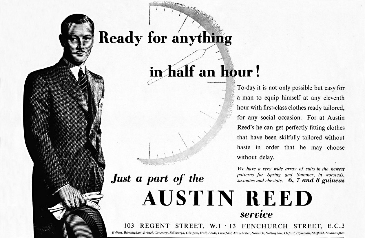 Austin Reed - Prêt pour tout en une demi-heure, 1937 - Unbekannt