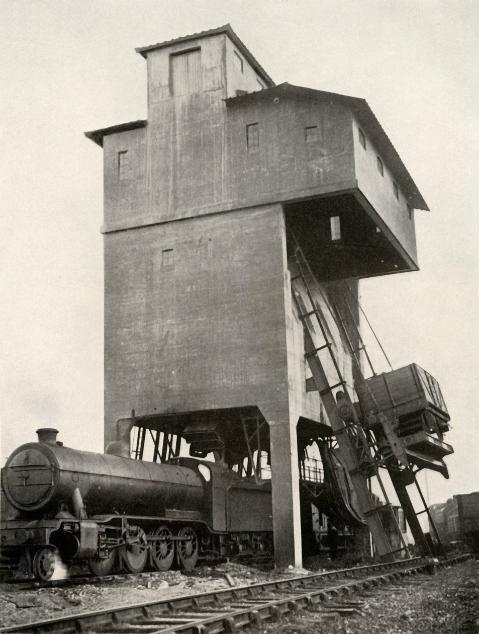 Chargement automatique de charbon à la gare de Hornsey, Middlesex, 1935 - Unbekannt