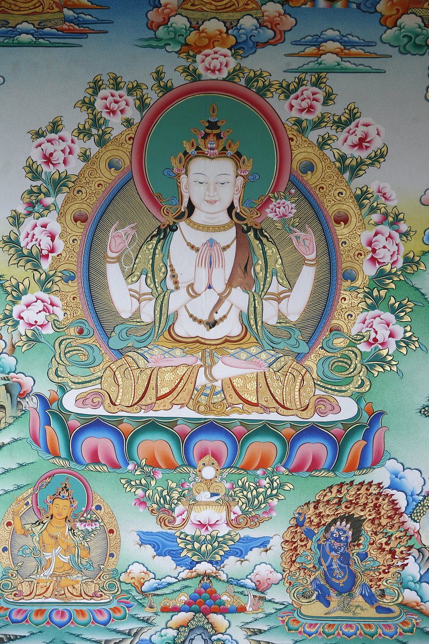 Avalokitesvara, bouddha de la compassion, Katmandou, Népal - Unbekannt