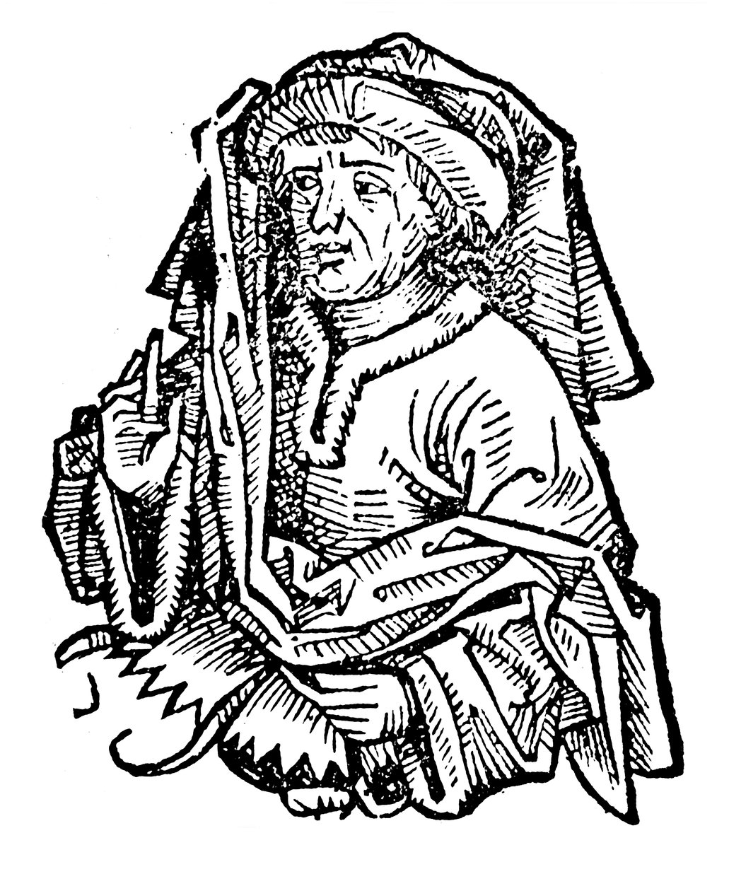 Averroès Ibn Rushd 1126-1198, éminent philosophe islamique médiéval, 1493 - Unbekannt