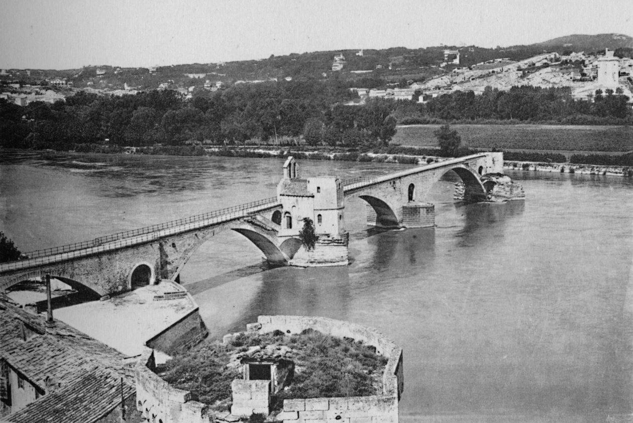 Avignon - Pont Saint-Bénézet et vallée du Rhône, vue prise du fort des Doms, vers 1925 - Unbekannt