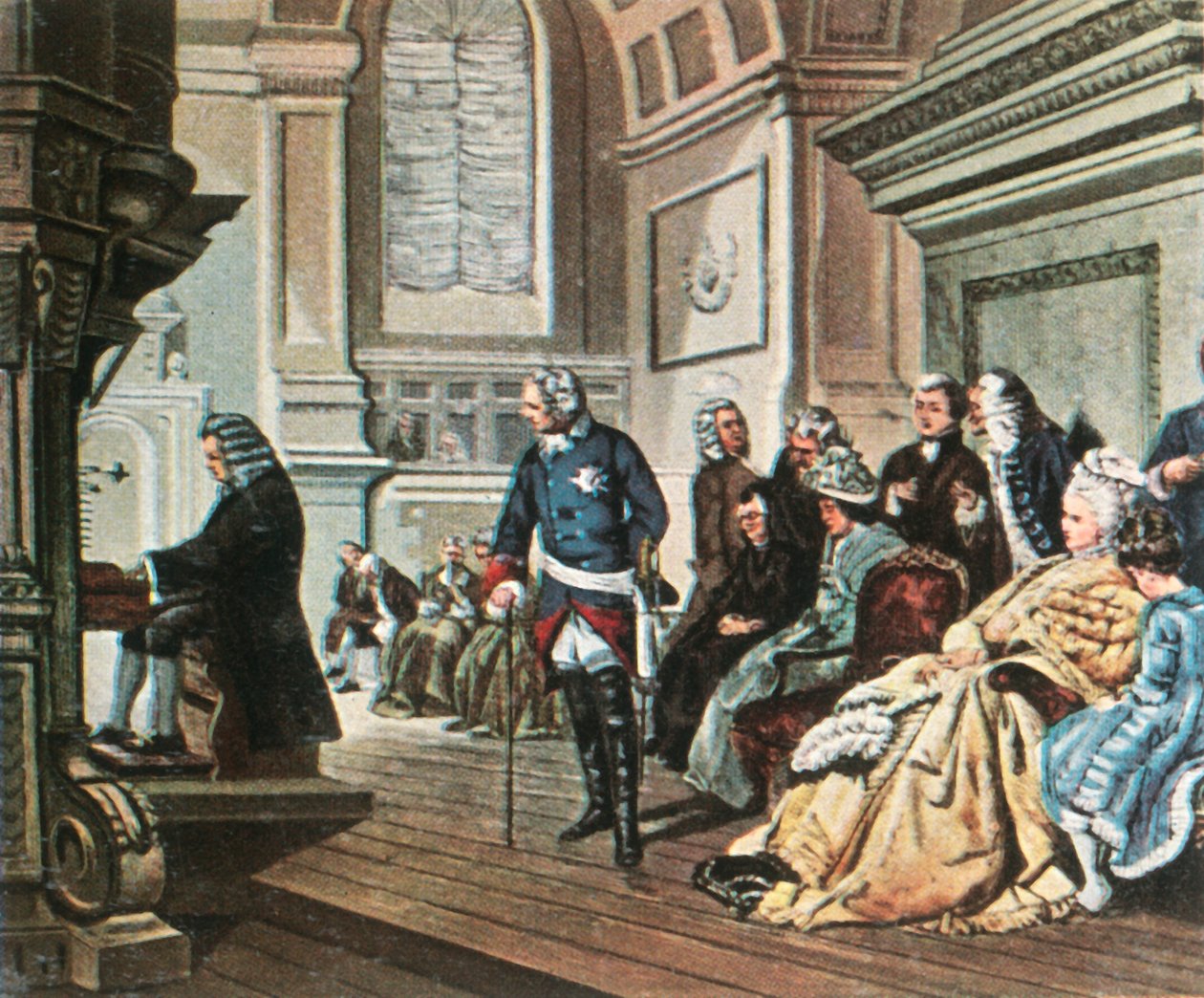 Bach rend visite à Frédéric le Grand, 1747, 1936 - Unbekannt