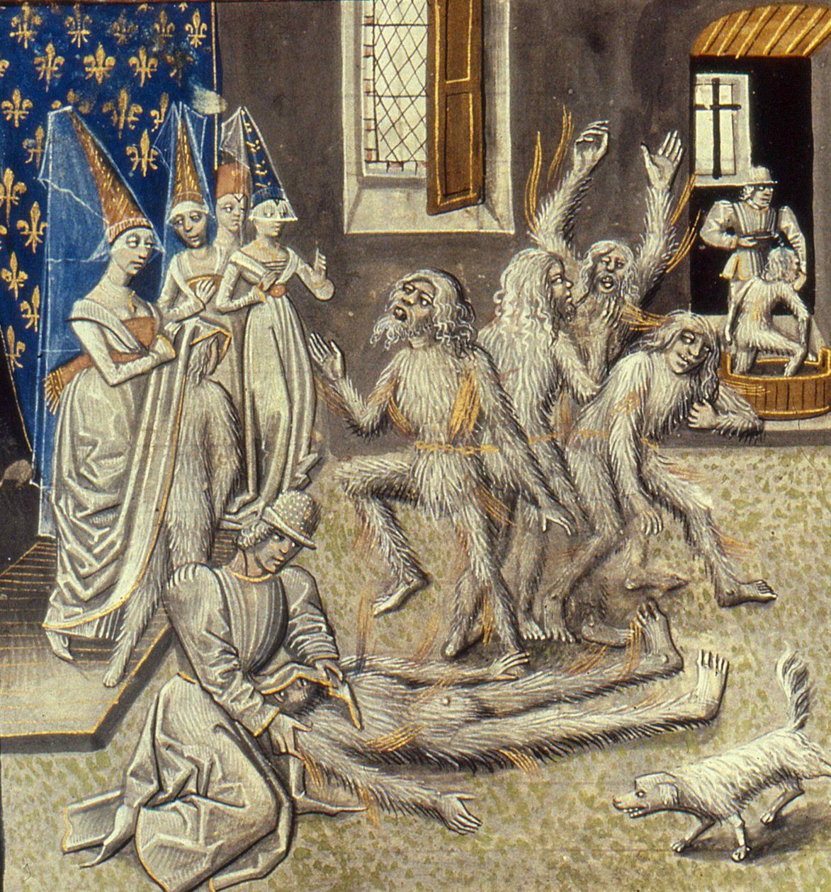 Bal des Ardents, miniature des Grandes Chroniques de France par Jean Froissart, XVe siècle - Unbekannt
