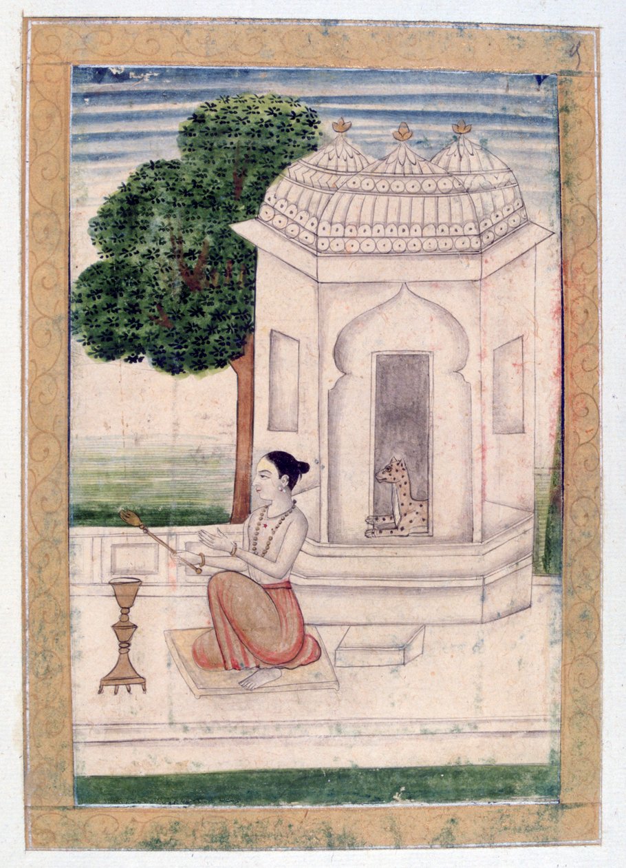 Bamgali Ragini, Album Ragamala, École du Rajasthan, 19ème siècle - Unbekannt