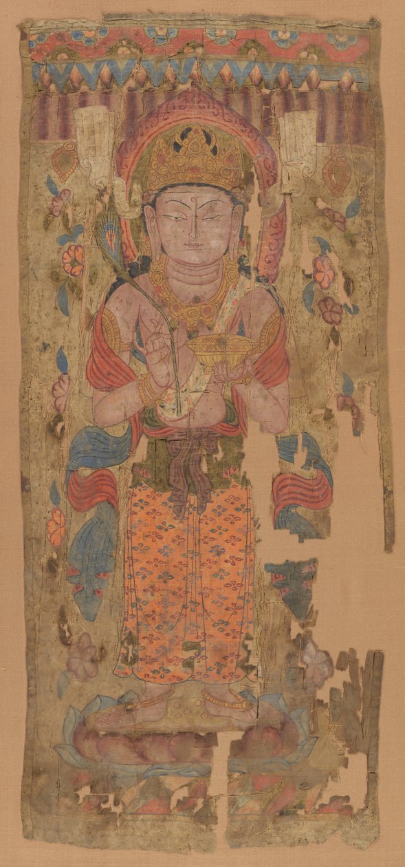 Bannière avec Bodhisattva, possiblement Mahamayuri, 9ème-10ème siècle - Unbekannt