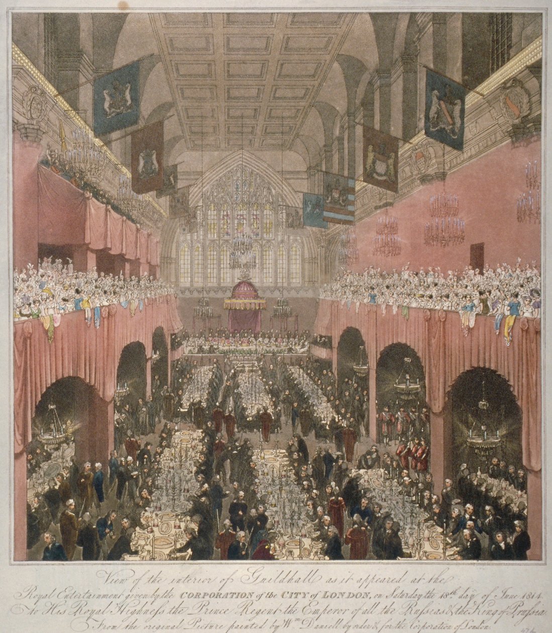 Banquet au Guildhall, ville de Londres, 1814-1815 - Unbekannt
