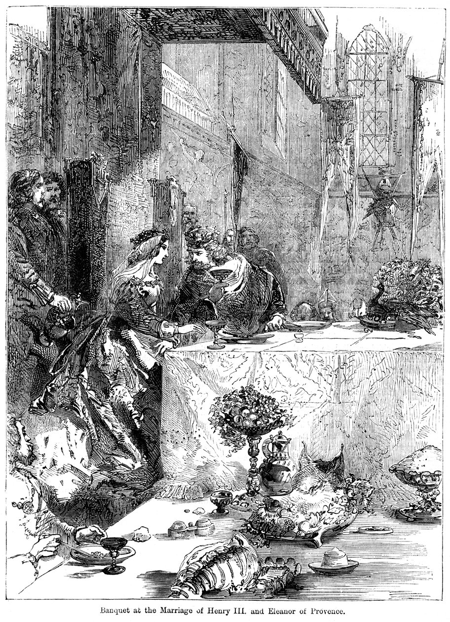 Banquet au mariage du roi Henri III 1207-1272 et d