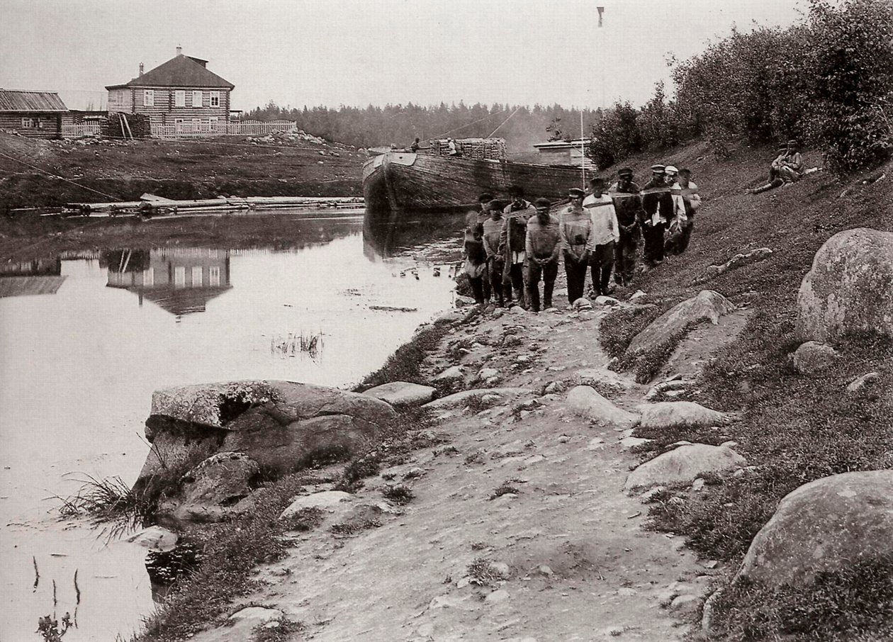 Haleurs de barge sur la Volga, Russie, vers 1895 - Unbekannt