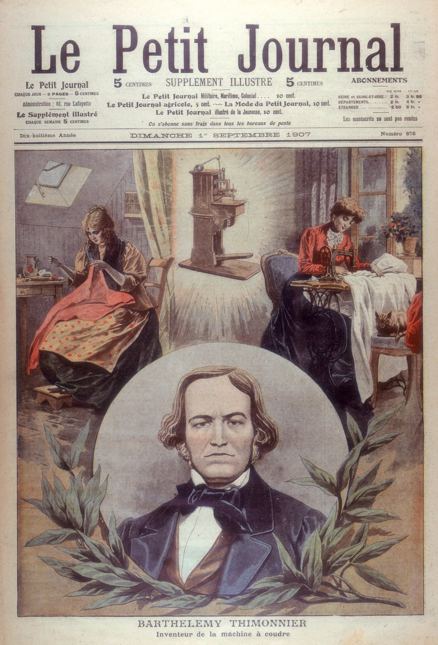 Barthélemy Thimonnier, inventeur français du 19e siècle, [1907] - Unbekannt
