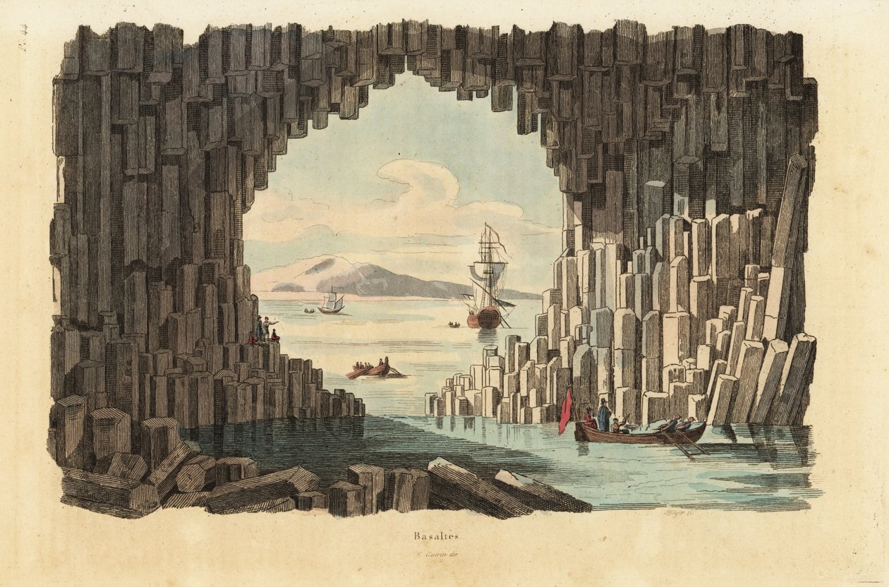 Colonnes de basalte dans la grotte de Fingal, Staffa, Hébrides intérieures, Écosse - Unbekannt