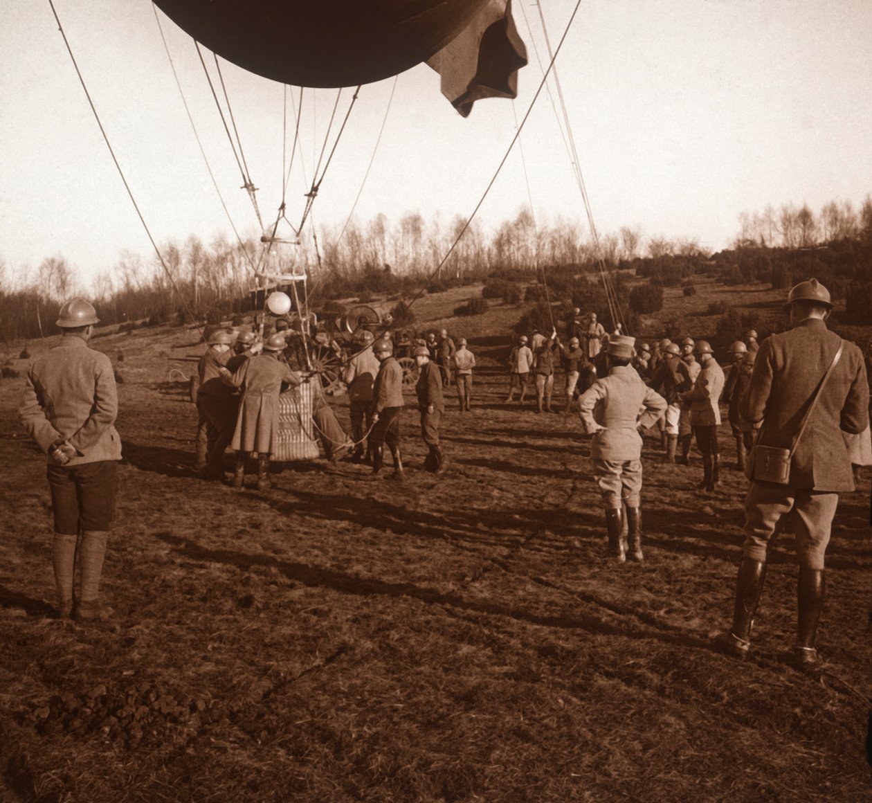 Panier de ballon de barrage, vers 1914-1918 - Unbekannt