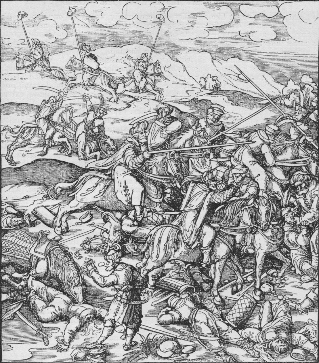 Bataille entre les Mongols sous Timur et les Turcs, vers 1400 1908 - Unbekannt