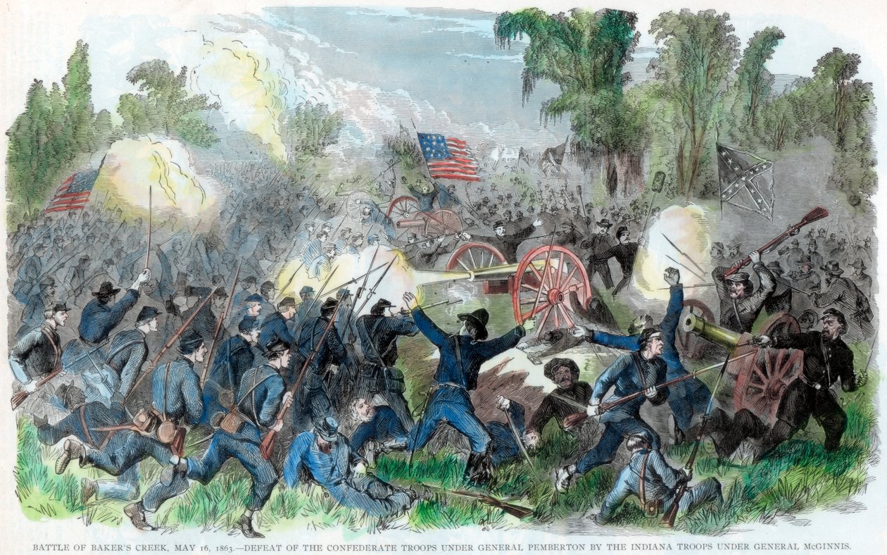 Bataille de Bakers Creek, Mississippi, Guerre de Sécession américaine, 16 mai 1863 - Unbekannt