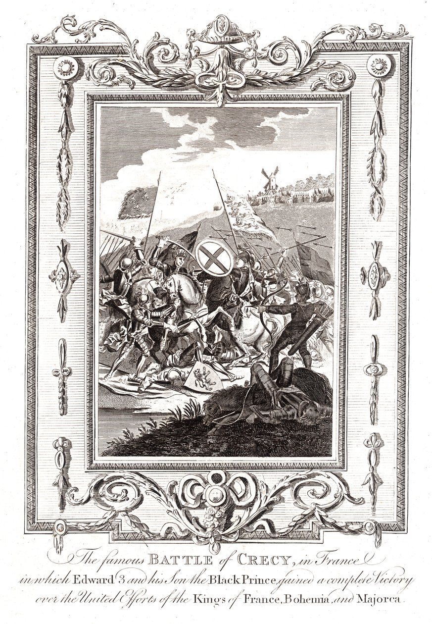Bataille de Crécy en France, 1346 - Unbekannt