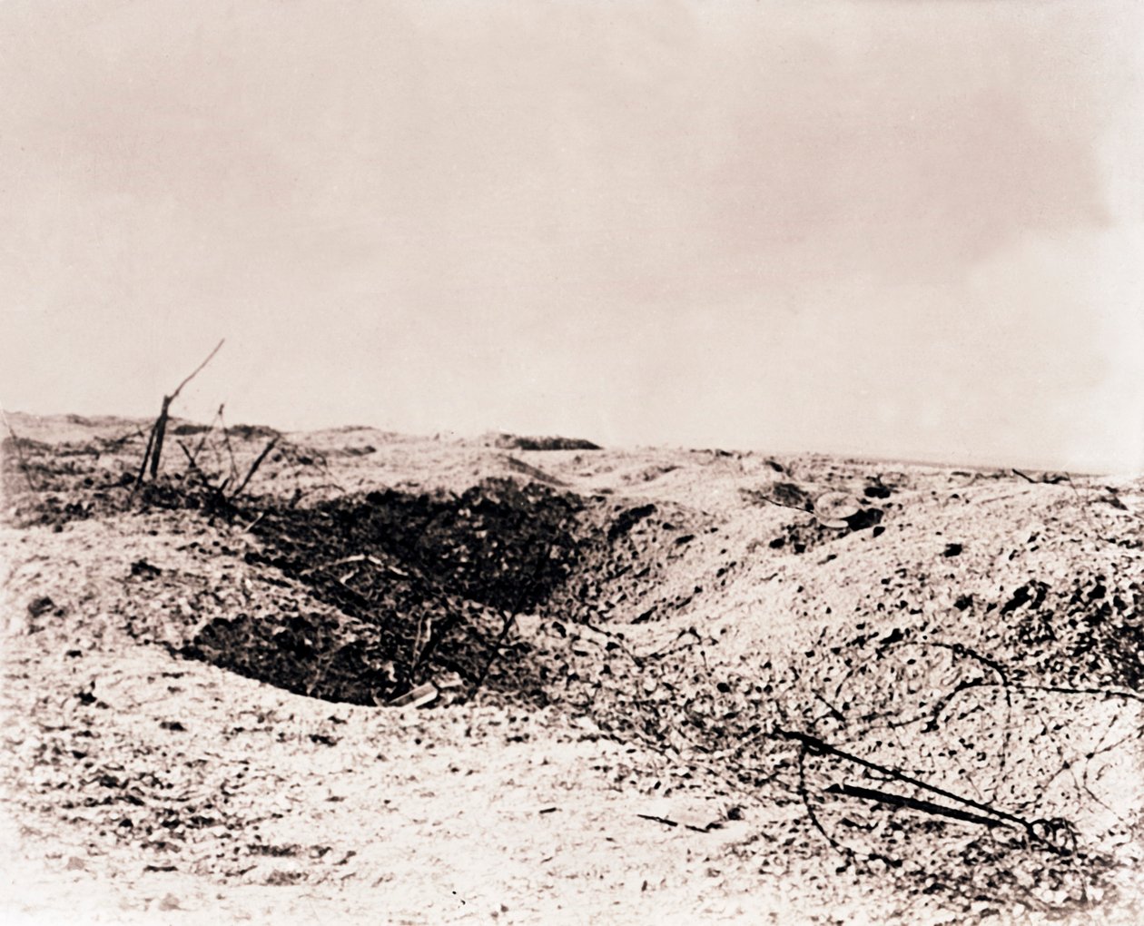 Champ de bataille, Tahure, nord de la France, vers 1914-1918 - Unbekannt
