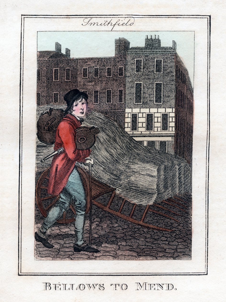 Soufflets à réparer, Smithfield, Londres, 1805 - Unbekannt