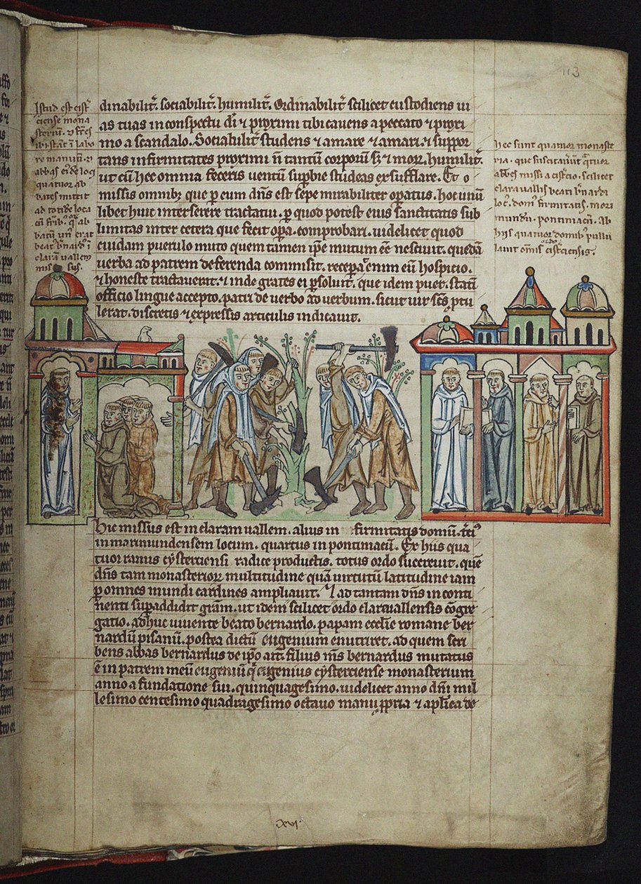 Bernard de Clairvaux envoyant des moines aux maisons filles, moines cisterciens - Unbekannt
