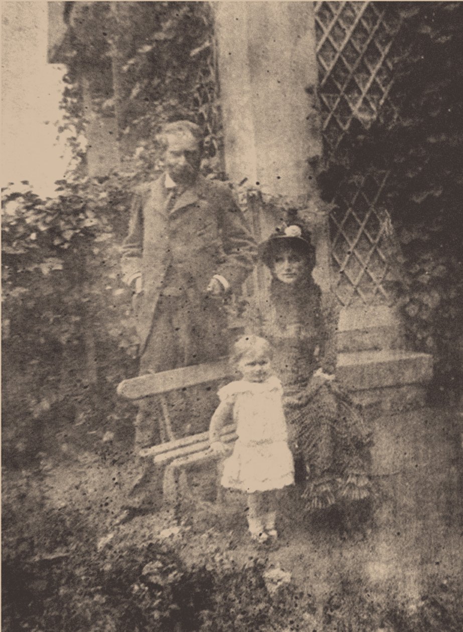 Berthe Morisot, son mari Eugène Manet et leur fille, Julie - Unbekannt