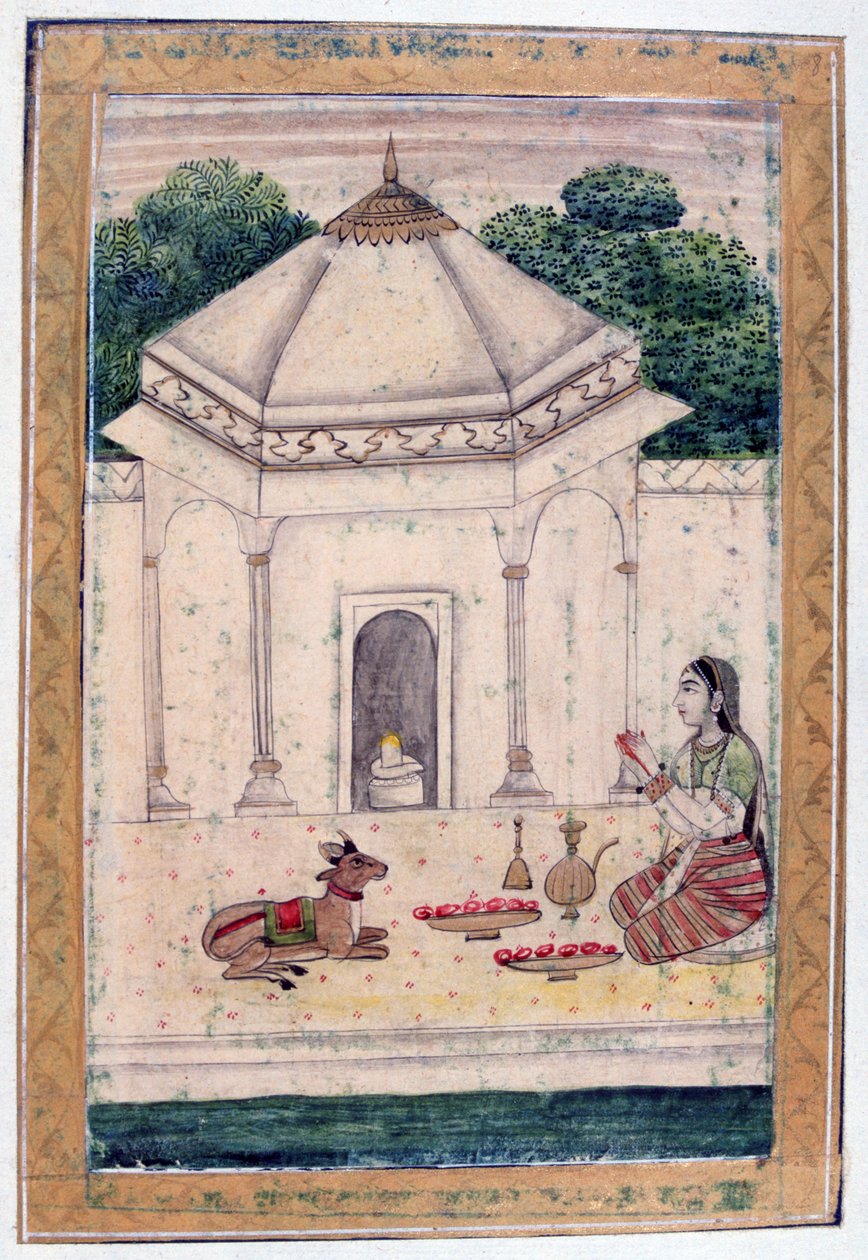 Bhairavi Ragini, Album Ragamala, École du Rajasthan, XIXe siècle - Unbekannt