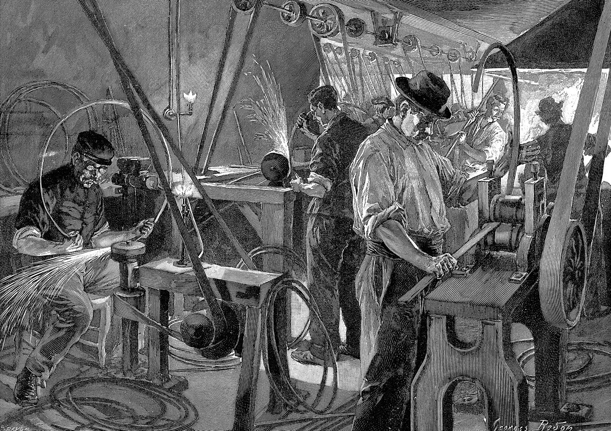 Fabrication de bicyclettes, France, 1896 - Unbekannt