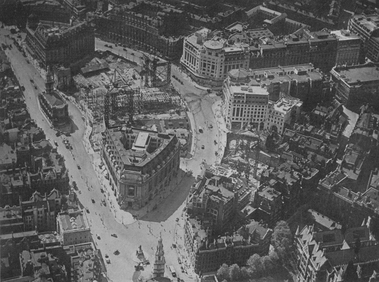 Vue aérienne des environs de Bush House, Londres, 1924 - Unbekannt